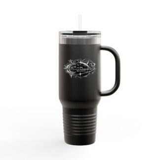 Star Chamber Show 40oz Insulated Travel Mug — Black Stainless Tumbler with Lid & Handle (Durable, Leak-Resistant)