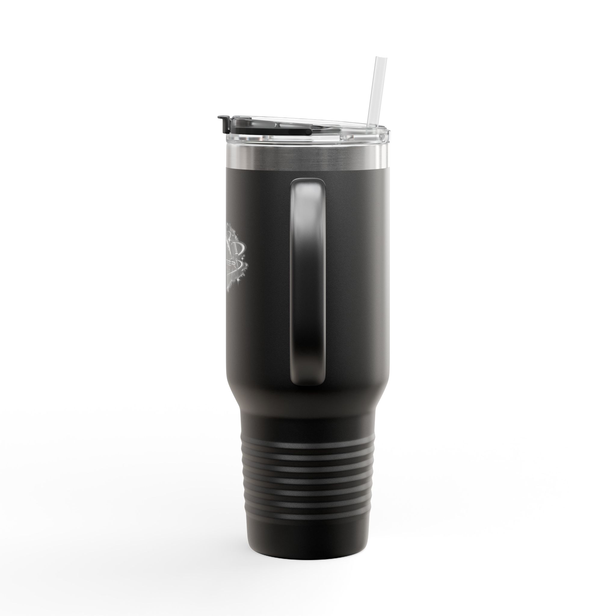 Star Chamber Show 40oz Insulated Travel Mug — Black Stainless Tumbler with Lid & Handle (Durable, Leak-Resistant) - Image 3